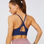 Shockproof yoga bra Dark Blue - D&A