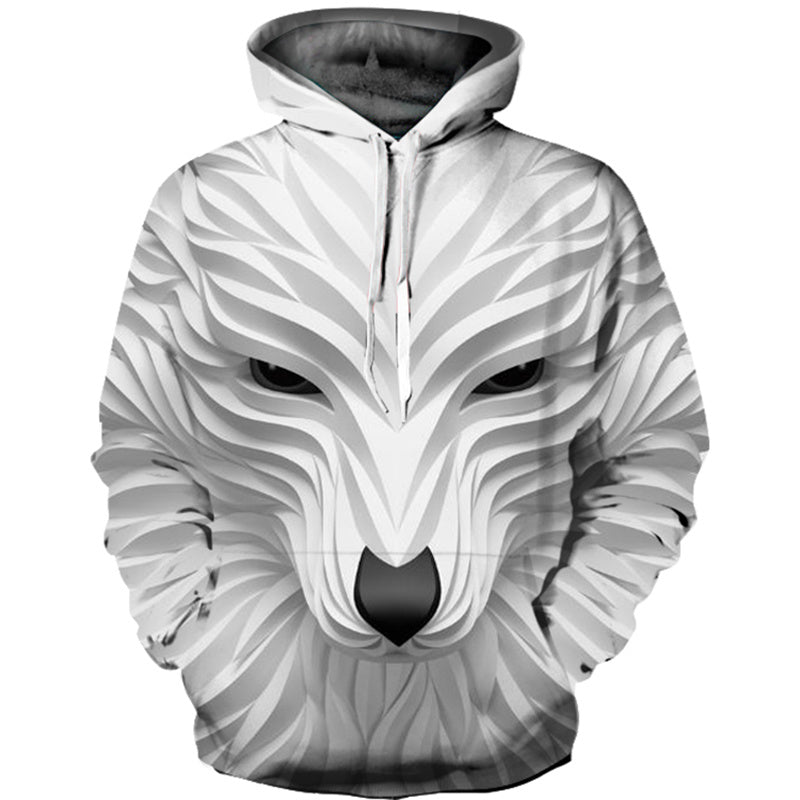 Long Sleeve Hoodies Men Casual Pullovers Hooded Animal 3D Printed Streetwear Boys Sweatshirt Jackets WM10214 - D&A