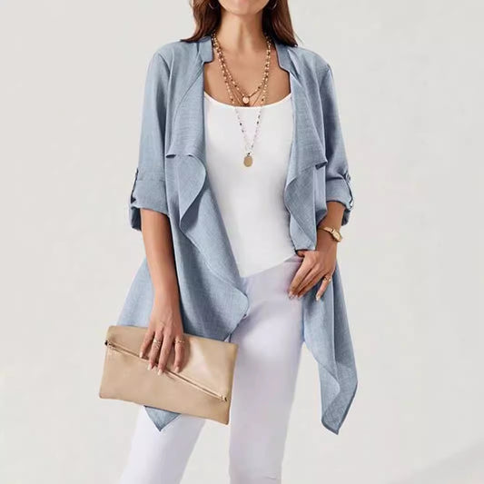 V-neck Thin Sleeve Jacket Cardigan For Women - D&A