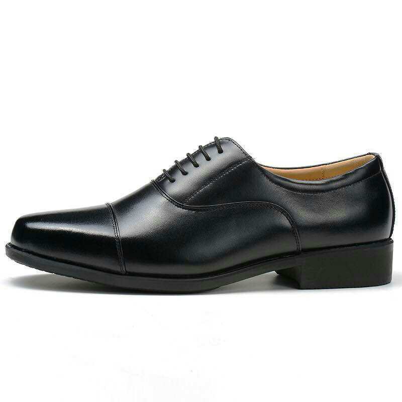 Mesh Three Connector Business Casual Leather Shoes Lace Up - D&A
