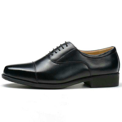 Mesh Three Connector Business Casual Leather Shoes Lace Up - D&A