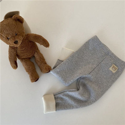 Girls' Single-layer Fleece-lined Fashionable All-matching Leggings Gray - D&A