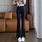 Black Weila Shark Pants Women's High Waist Stretch - D&A