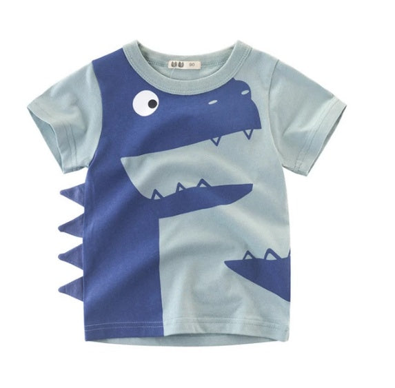 Children's Wear Summer New Korean Children's Boys Cotton T-shirt Men's Treasure In Children's Short Sleeves 8style - D&A