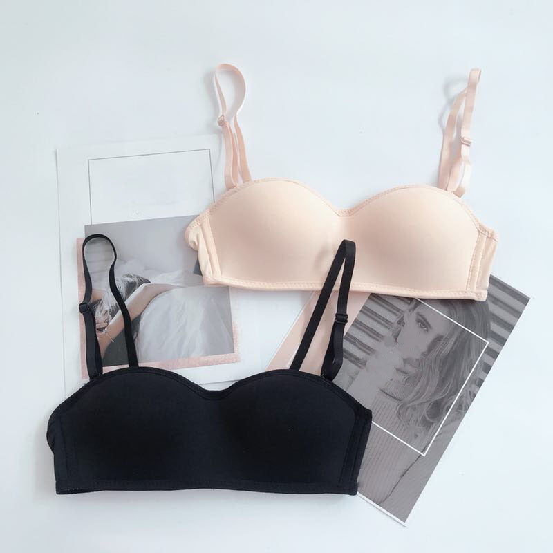 Gathered non-slip lingerie bra - D&A