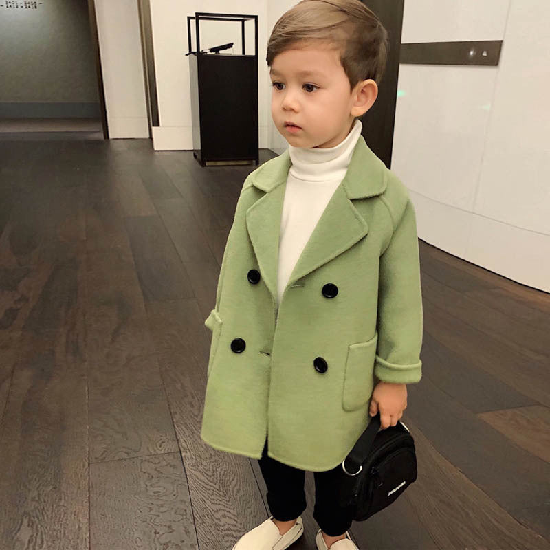 Children's autumn and winter coat Green - D&A