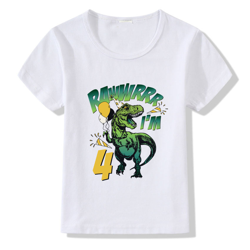 Children's T-shirt Numbers 1-9 Birthday T-shirt 4style - D&A
