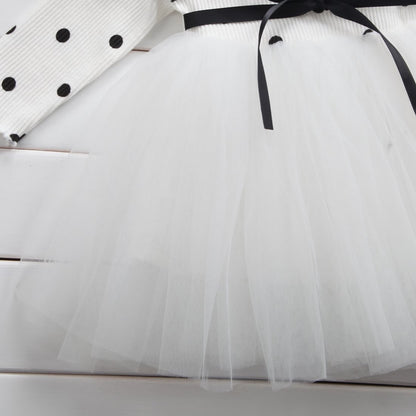 Baby Girls Spring Winter Long Sleeve Tutu Lace Dresses Infantil Newborn 1st Birthday Party Clothes Christening Gown Casual Wear - D&A