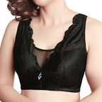 No steel ring gathered tube bra bra underwear Black - D&A