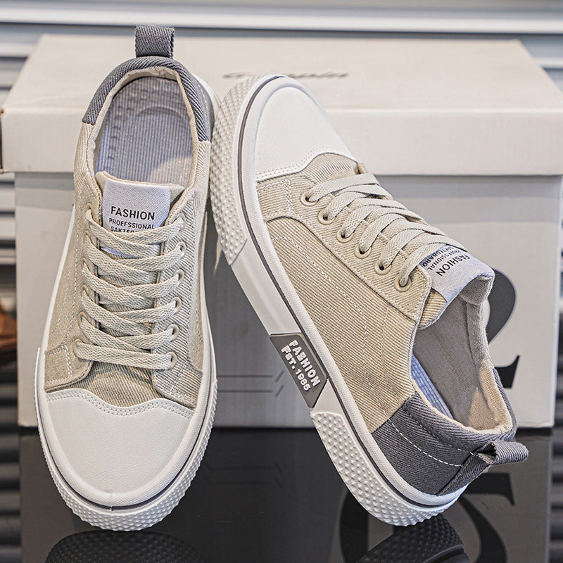 Breathable All-matching Skateboard Men's Soft Bottom Casual Sports Fashion Canvas Shoes - D&A