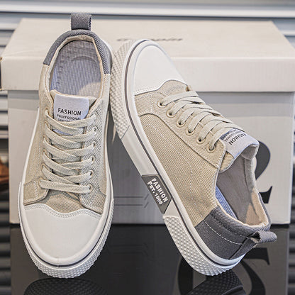 Breathable All-matching Skateboard Men's Soft Bottom Casual Sports Fashion Canvas Shoes - D&A