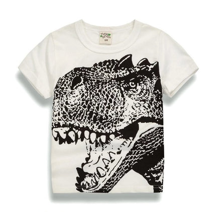 Children's Wear Summer New Korean Children's Boys Cotton T-shirt Men's Treasure In Children's Short Sleeves 7style - D&A