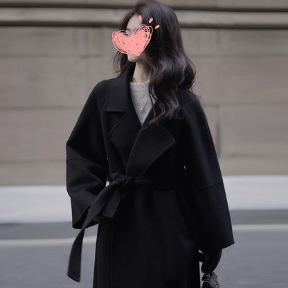 Mid-length Fall Winter Fashion Socialite Below-the-knee Coat - D&A