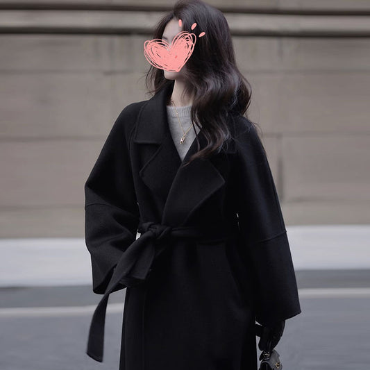 Mid-length Fall Winter Fashion Socialite Below-the-knee Coat - D&A