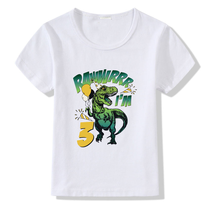 Children's T-shirt Numbers 1-9 Birthday T-shirt 3style - D&A