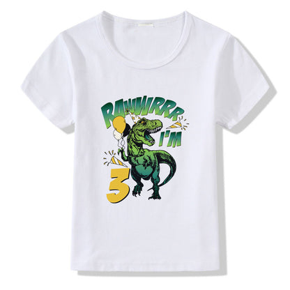 Children's T-shirt Numbers 1-9 Birthday T-shirt 3style - D&A