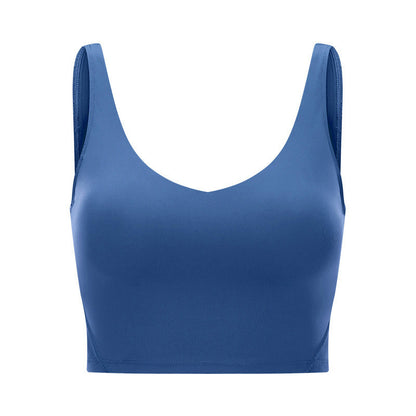 Vest-style sports bra Blue - D&A