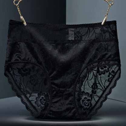 Lace seamless women underwear Black - D&A