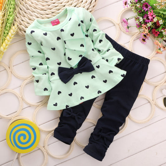 Love bow girl set - D&A