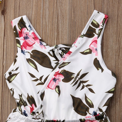 Summer Girls baby girl Floral Outfits Clothes - D&A