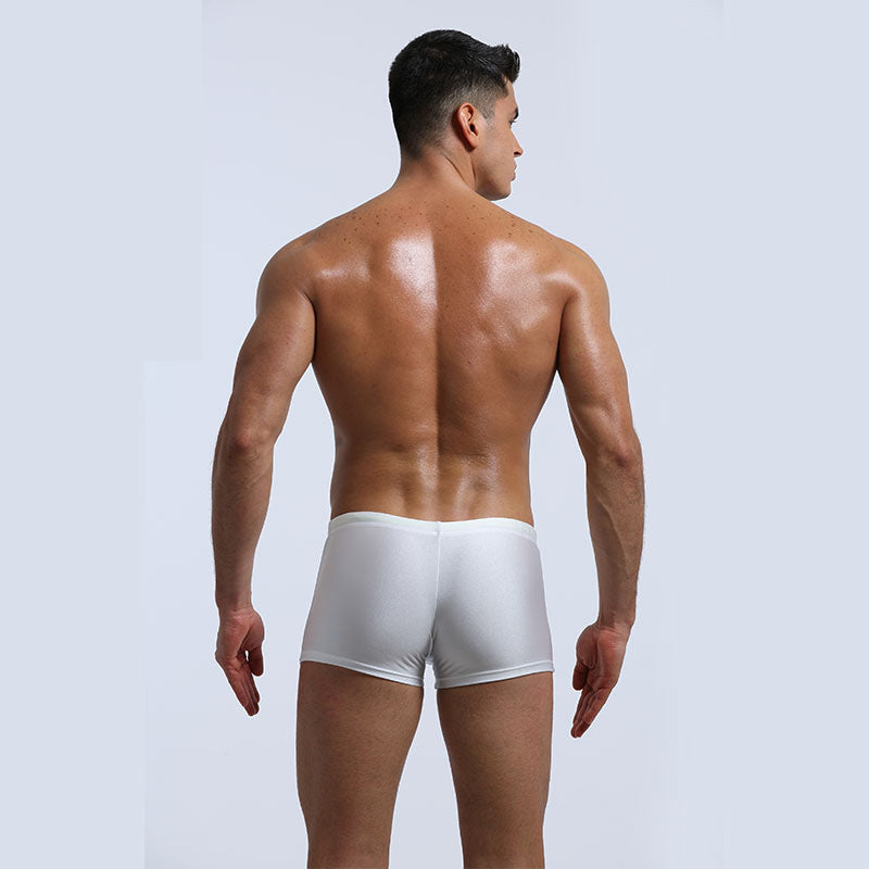 Men's Boxer Swimming Trunks Fashion Lace-up Design - D&A