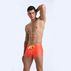 Men's Boxer Swimming Trunks Fashion Lace-up Design - D&A