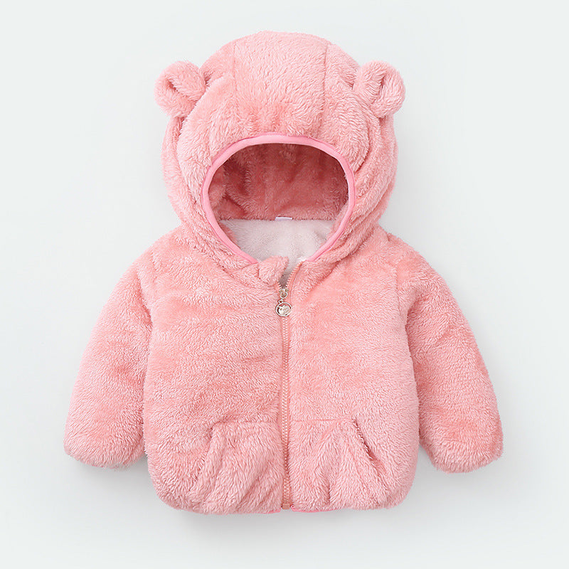 new baby winter padded jacket cotton jacket Pink - D&A