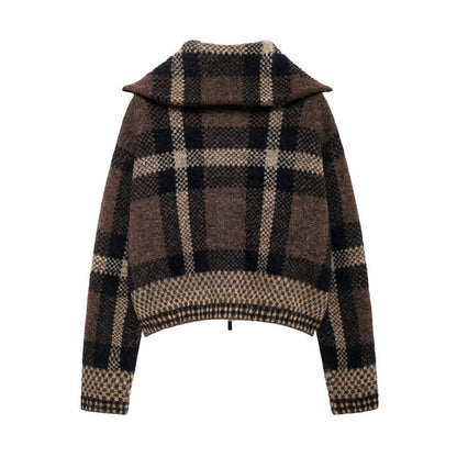 Autumn Sweater Round Neck Solid Color Loose Pullover - D&A
