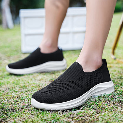 Mesh Flying Woven Breathable Loafers Comfortable All-match Shoes - D&A