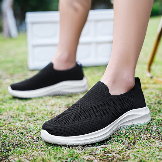 Mesh Flying Woven Breathable Loafers Comfortable All-match Shoes - D&A