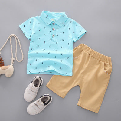 Anchor printed children's clothing Blue - D&A