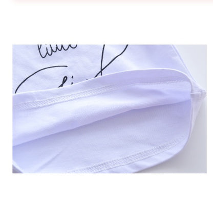 Infant Baby Girls Clothes Daddy's Little Girl T-shirt Cartoon Pants Headband Toddler Outfits Clothing Set - D&A