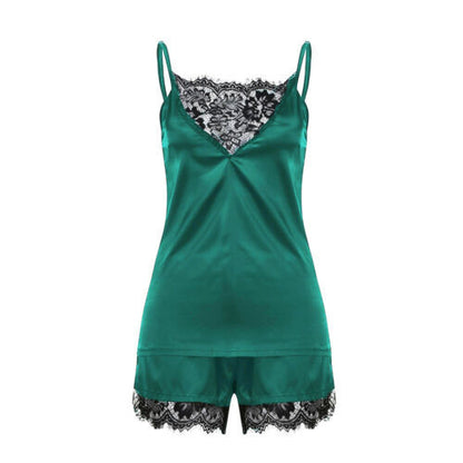Sexy lace lingerie set Green - D&A