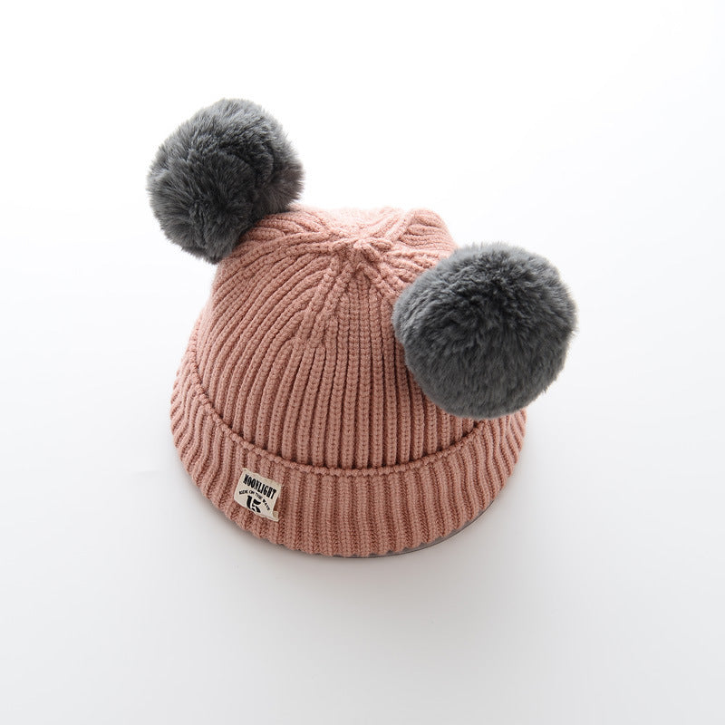 Baby wool cap Pink - D&A