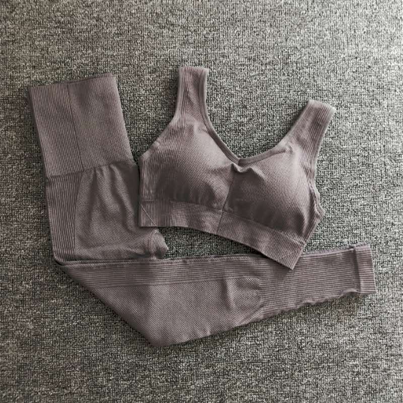 Bra pants yoga set Brown Set - D&A