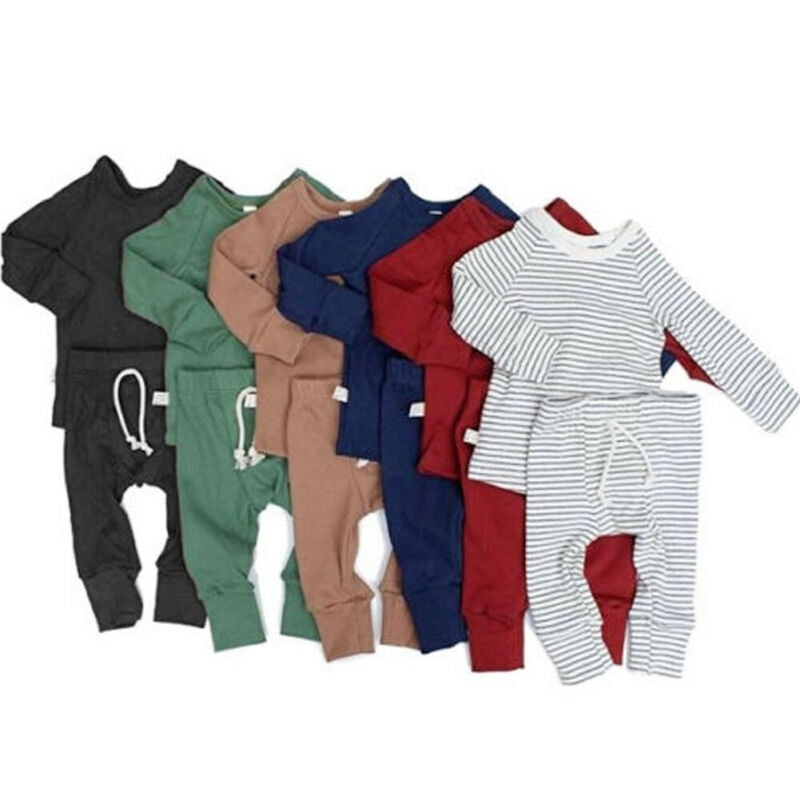 Rompers clothes cotton tracksuits set baby children clothing - D&A