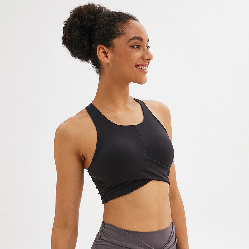 Underwear Beauty Back Bra Back Hollow Sports Bra black - D&A