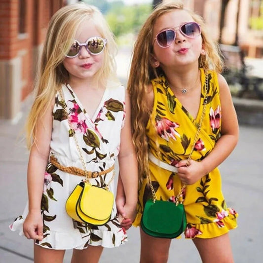 Summer Girls baby girl Floral Outfits Clothes - D&A