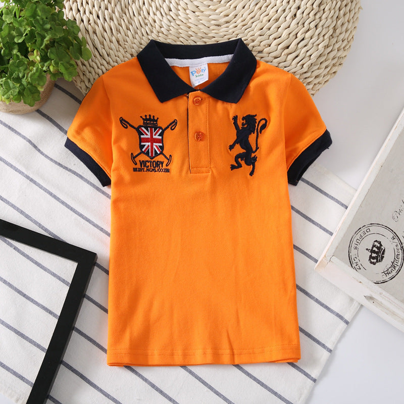 polo kids shirt boys Orange - D&A