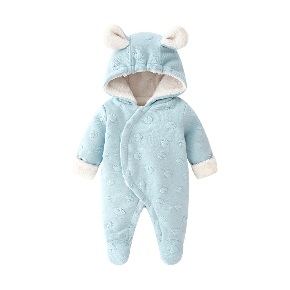 Baby clothes baby onesies princess romper Light blue - D&A