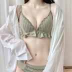 Ruffle Triangle Cup Bra - D&A