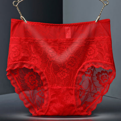 Lace seamless women underwear Red - D&A
