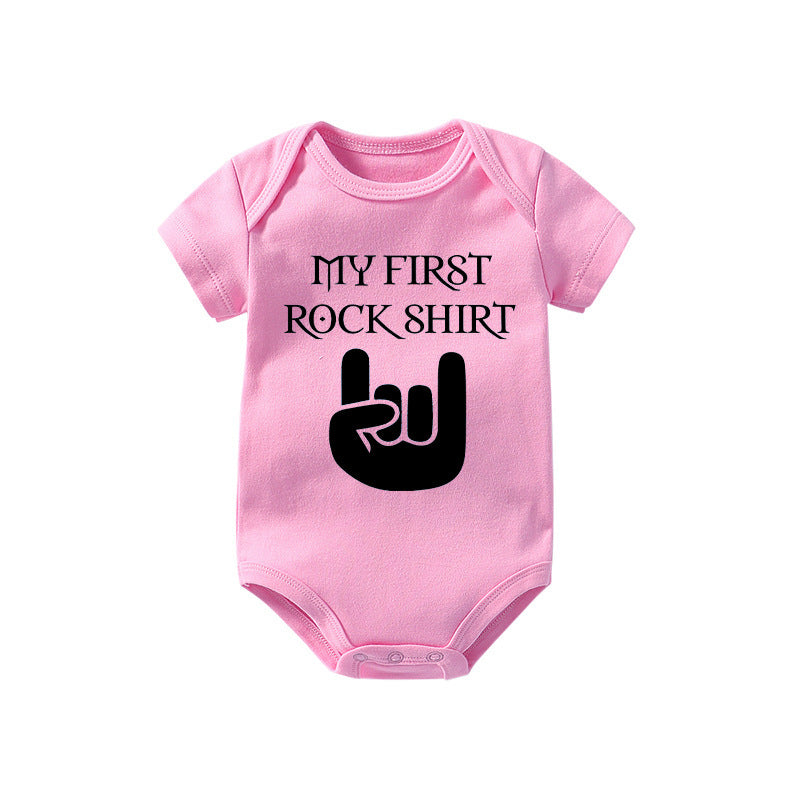 Finger letter romper Pink - D&A