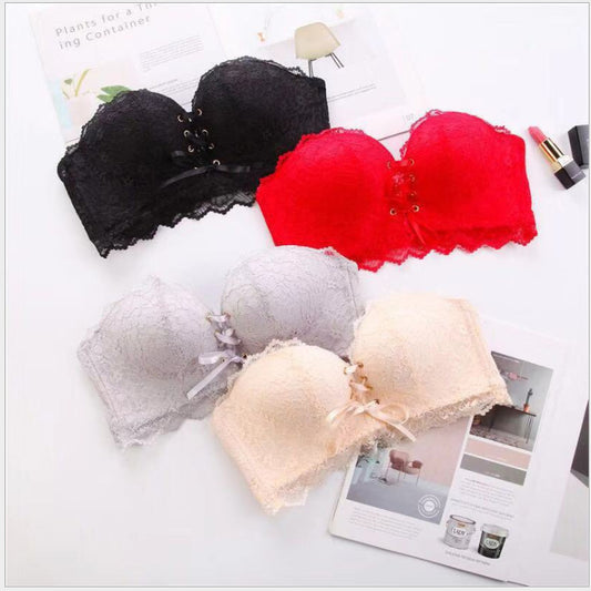 Lace gathered bra - D&A