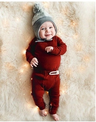 Rompers clothes cotton tracksuits set baby children clothing Winered - D&A