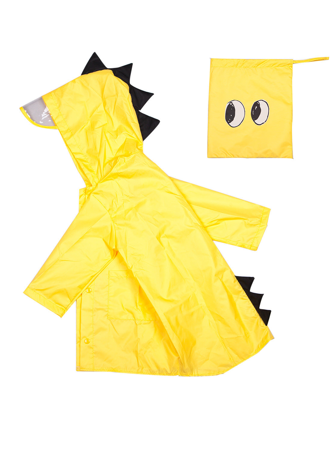 Dinosaur Raincoat for Kids Yellow - D&A