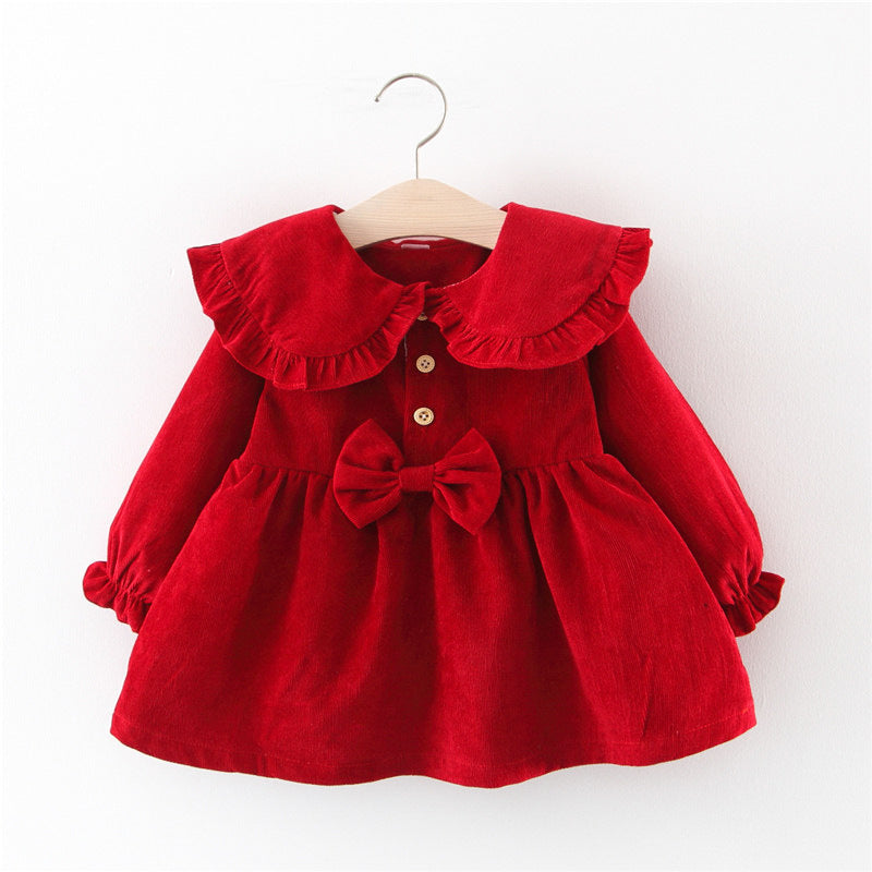 Baby Girl Dress Red A - D&A
