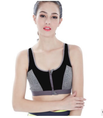 Women's Zip-Front Bra – Comfortable Sports & Everyday Lingerie black - D&A