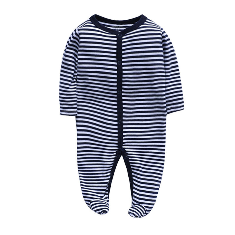 Cotton one-piece clothes baby clothes Blue - D&A