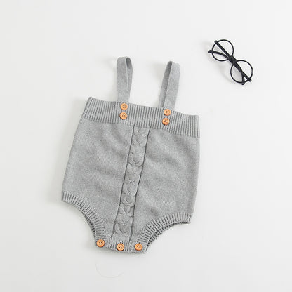 Knitted baby onesies Grey - D&A